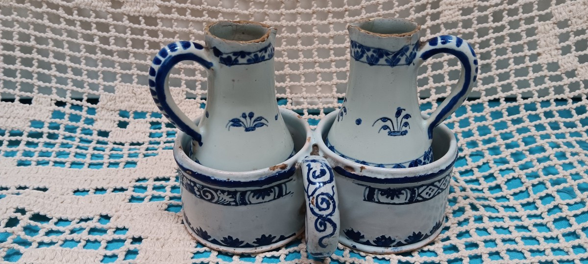 Earthenware Vinegar Cruet - Late 18th, Early 19th Century-photo-2