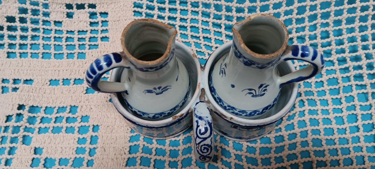 Earthenware Vinegar Cruet - Late 18th, Early 19th Century-photo-3