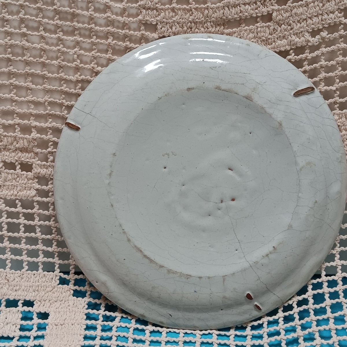 Assiette avec blason - Début XVIII siècle-photo-2