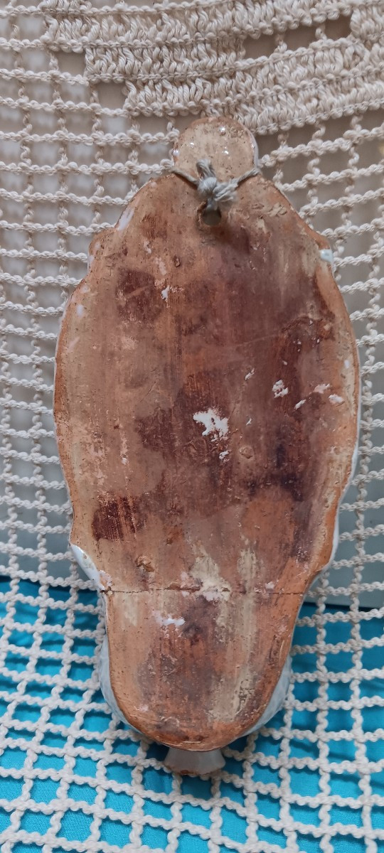 Bénitier en faience de Nevers - Fin XVIII siècle-photo-2