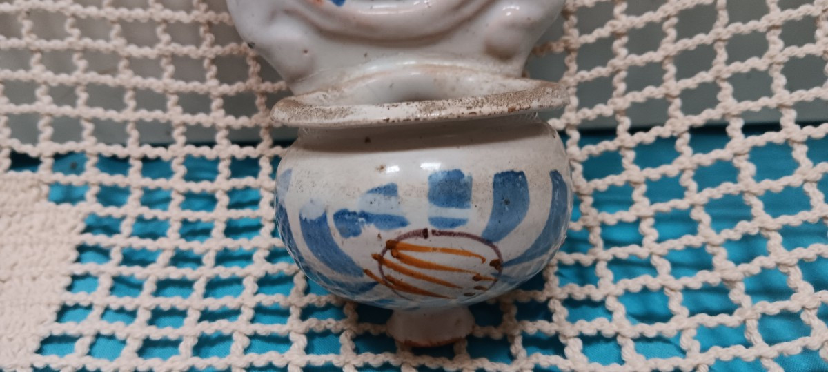 Bénitier en faience de Nevers - Fin XVIII siècle-photo-1