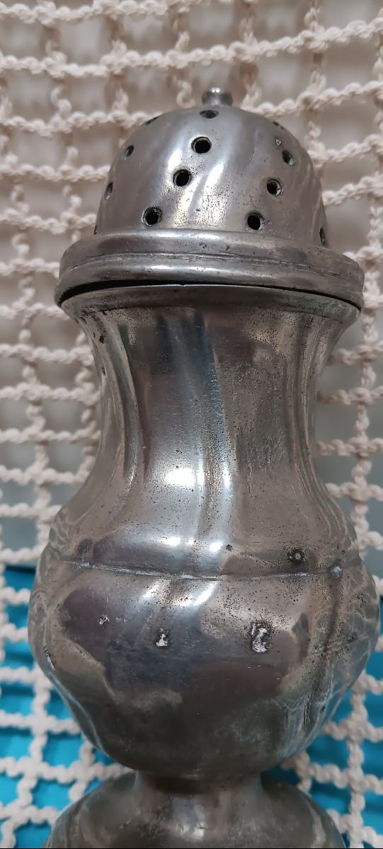 18th Century Pewter Sugar Shaker-photo-1