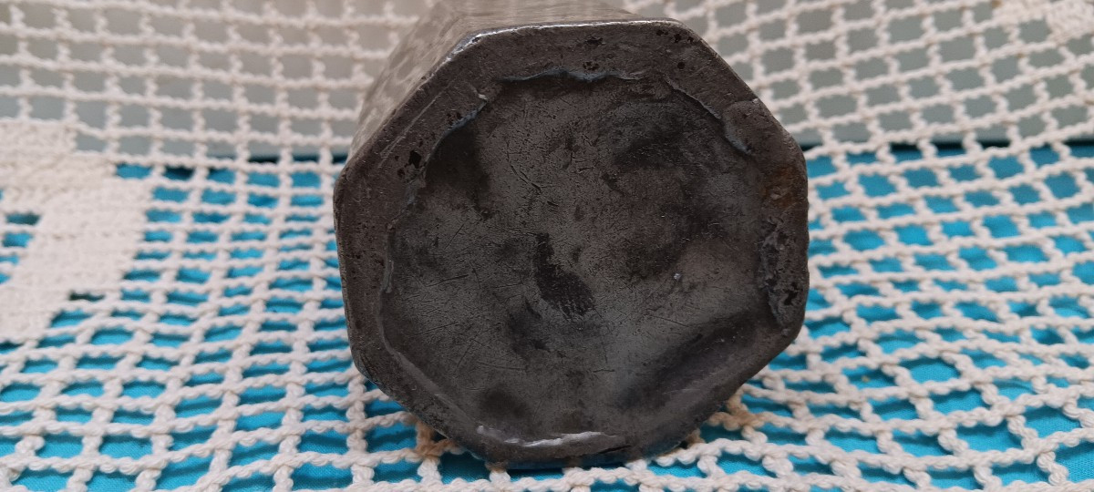 Bouteille en étain - Fin XVIII, Début XIX siècle-photo-4