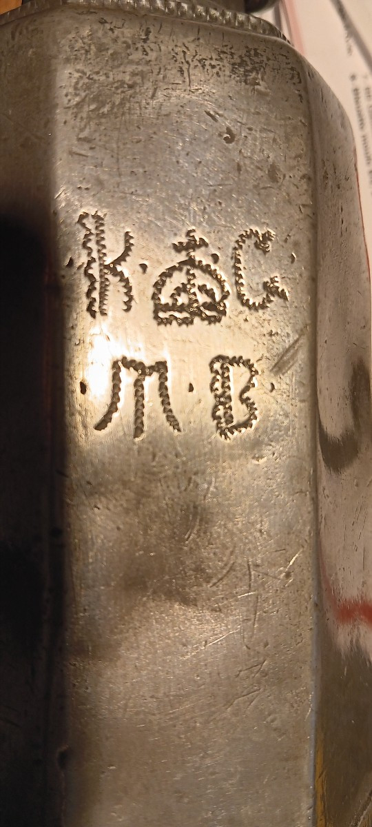 Bouteille en étain - Fin XVIII, Début XIX siècle-photo-3