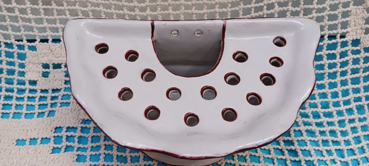 Bouquetière d'applique faience des Islettes St Clément - Fin XVIII, Début XVIII siècle-photo-2