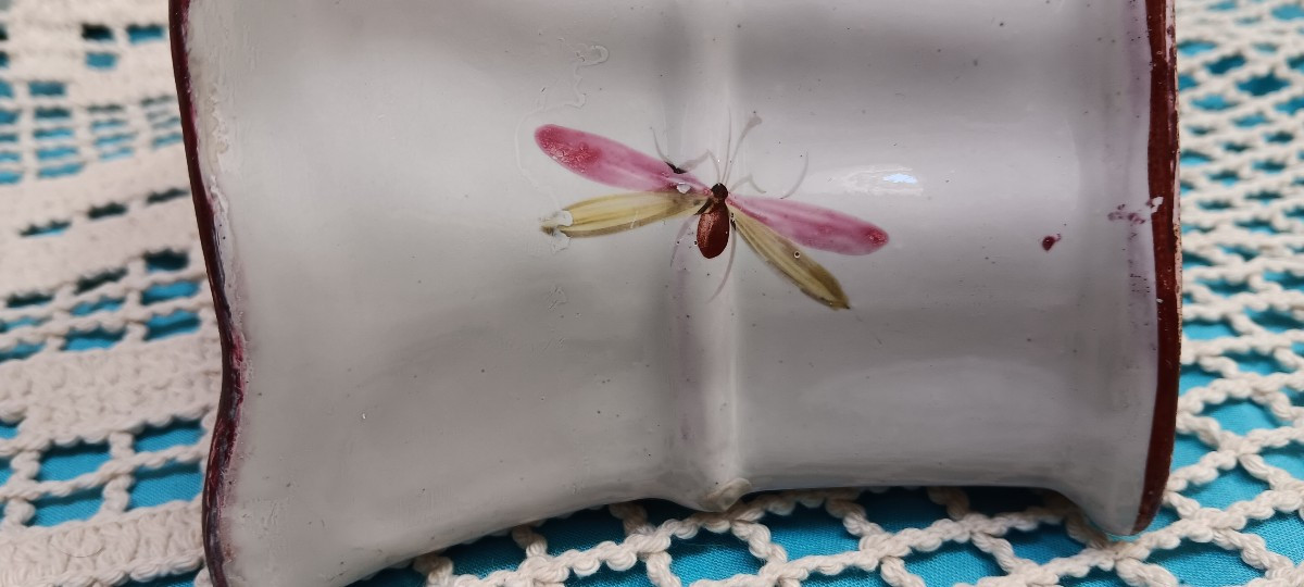 Bouquetière d'applique faience des Islettes St Clément - Fin XVIII, Début XVIII siècle-photo-4