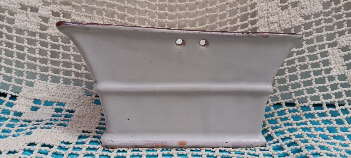 Bouquetière d'applique faience des Islettes St Clément - Fin XVIII, Début XVIII siècle-photo-2