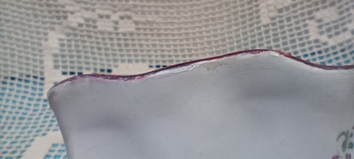 Bouquetière d'applique faience des Islettes St Clément - Fin XVIII, Début XVIII siècle-photo-4