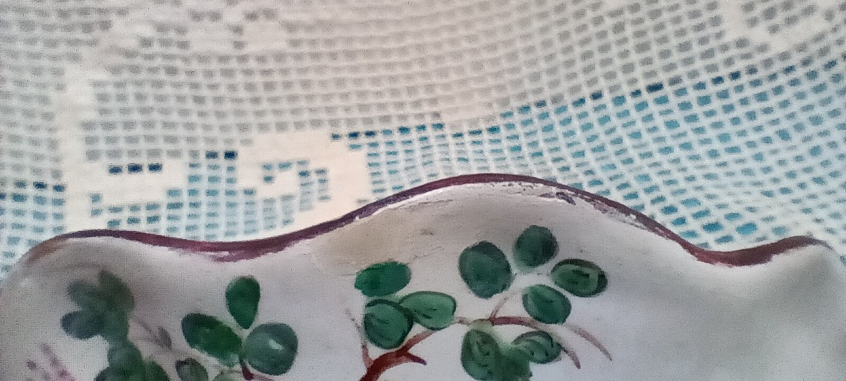 Bouquetière d'applique faience des Islettes St Clément - Fin XVIII, Début XVIII siècle-photo-5