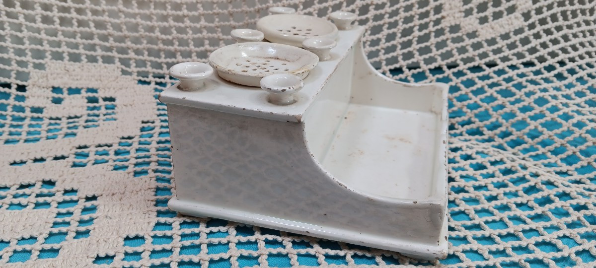 Encrier/écritoire en terre de Lorraine - Début XIX siècle-photo-3