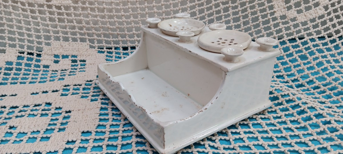 Encrier/écritoire en terre de Lorraine - Début XIX siècle-photo-4