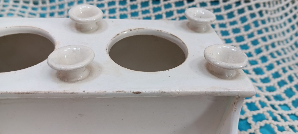 Encrier/écritoire en terre de Lorraine - Début XIX siècle-photo-3