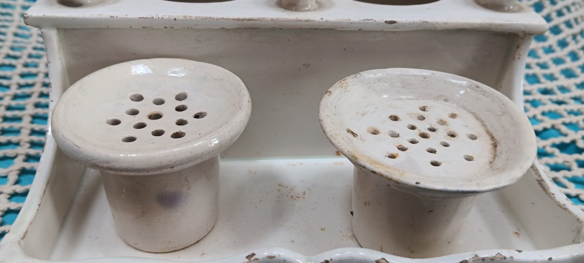 Encrier/écritoire en terre de Lorraine - Début XIX siècle-photo-4