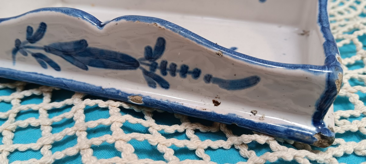Ecritoire/encrier faience - Début XIX siècle-photo-6