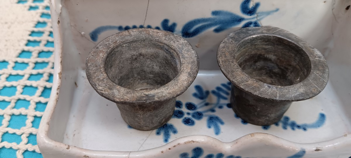 Ecritoire/encrier faience - Fin XVIII, début XIX siècle-photo-4