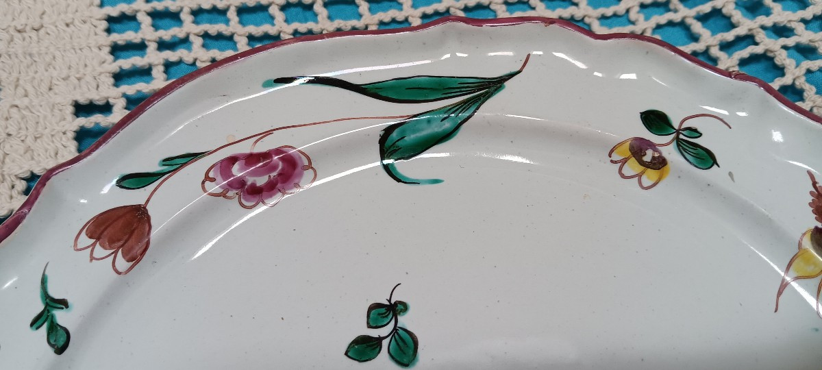 Assiette plate - Fin XVIII, Début XIX siècle-photo-1