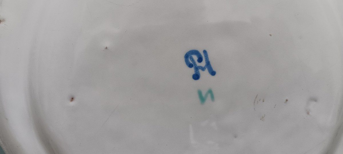 Strasbourg Plate Signed Paul Hannong - 18th Century-photo-3