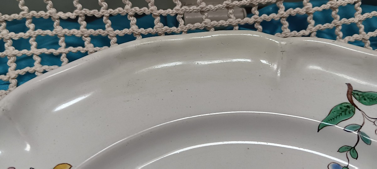 Strasbourg Plate Signed Paul Hannong - 18th Century-photo-3