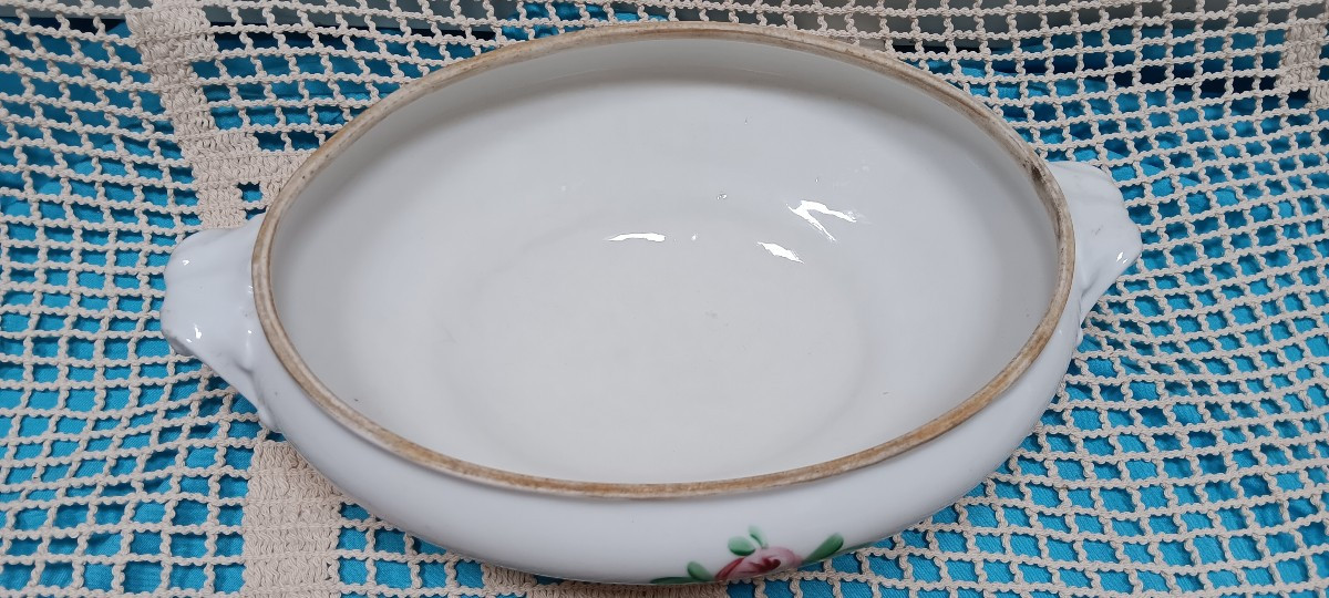 Soupière en porcelaine de Bayeux - XIX siècle-photo-4