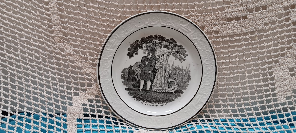 Lot de 3 Assiettes Choisy le Roi - Début XIX siècle-photo-2