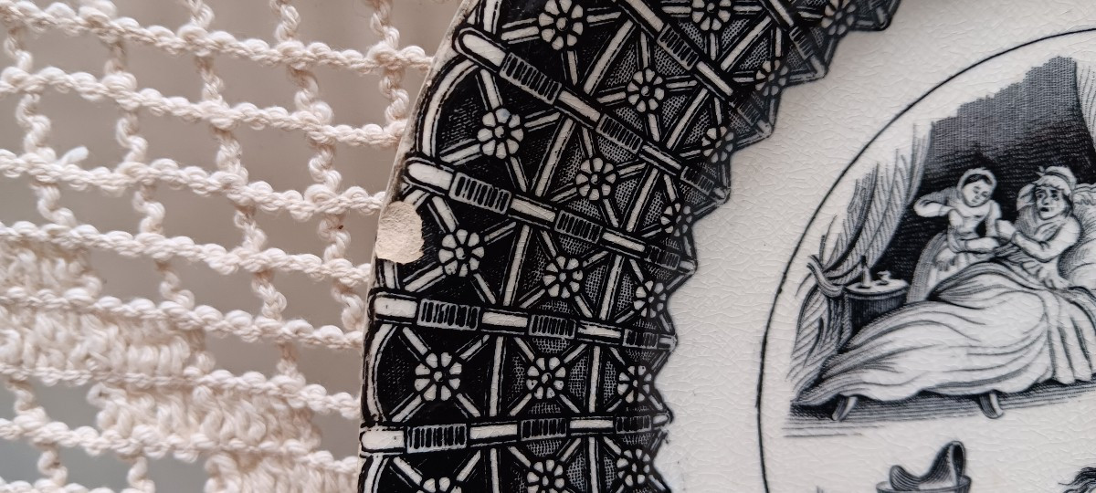 Lot de 4 assiettes de Sarreguemines - Fin XIX siècle-photo-6