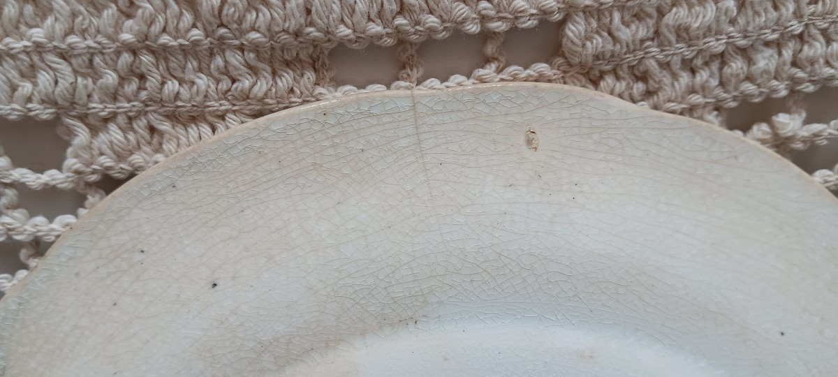 Lot de 4 assiettes de Sarreguemines - Fin XIX siècle-photo-7