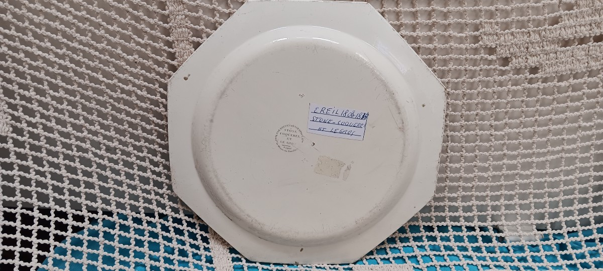 Lot 3 assiettes de Creil - Début XIX siècle-photo-3