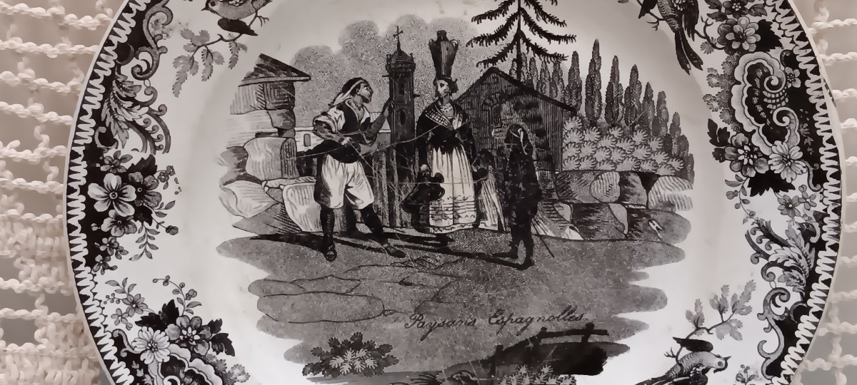 Lot 3 assiettes de Creil - Début XIX siècle-photo-5