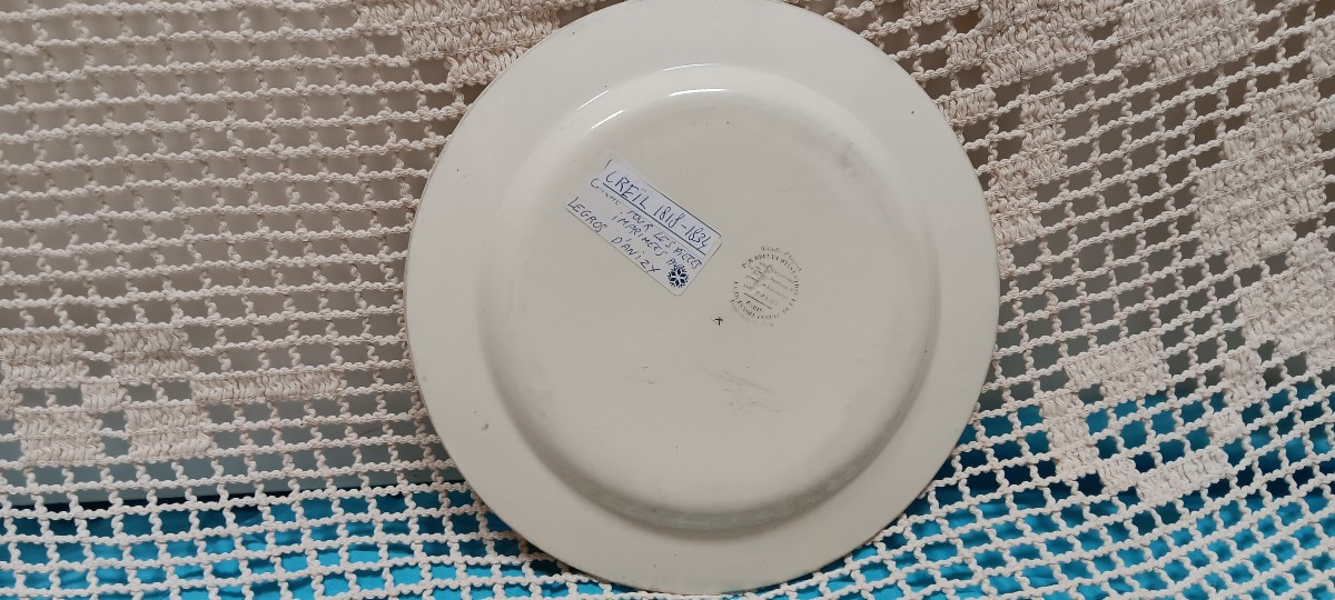Pair Of Plates From Creil - Early 19th Century-photo-2