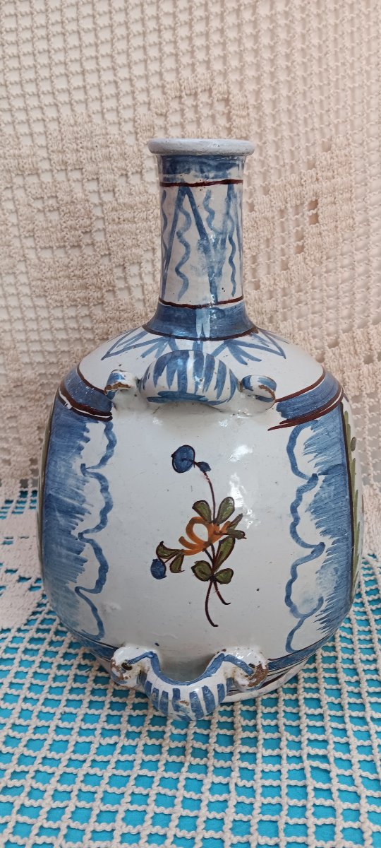 Gourde faience de Nevers - XVIII siècle-photo-4