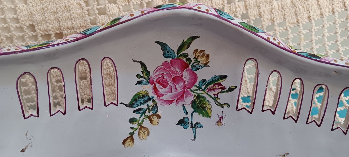 Centre de table faience de Saint-Clément - Début XX siècle-photo-1
