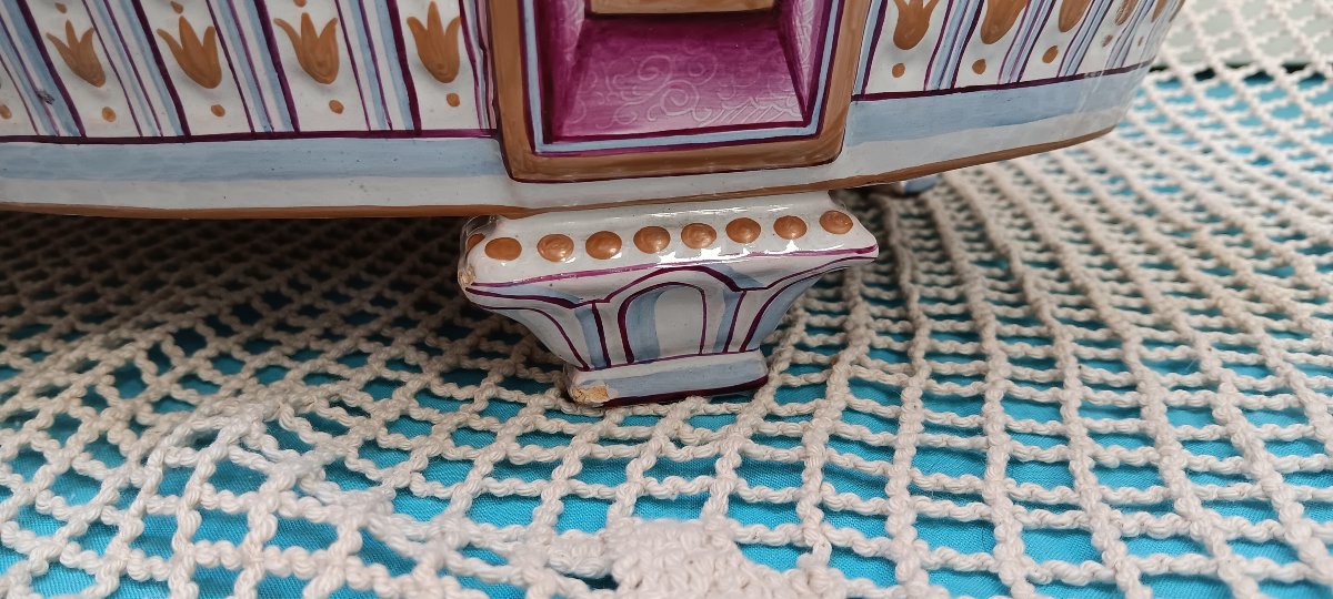 Centre de table faience de Saint-Clément - Début XX siècle-photo-7