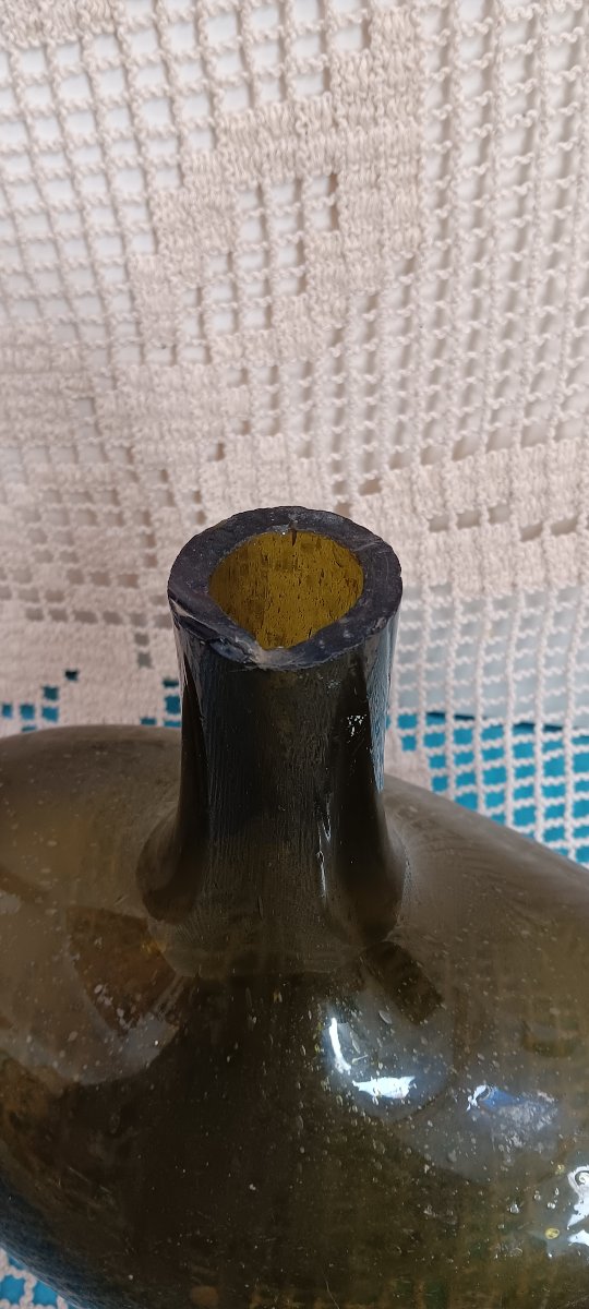 Bouteille oignon fin XVII, Début XVIII siècle-photo-2