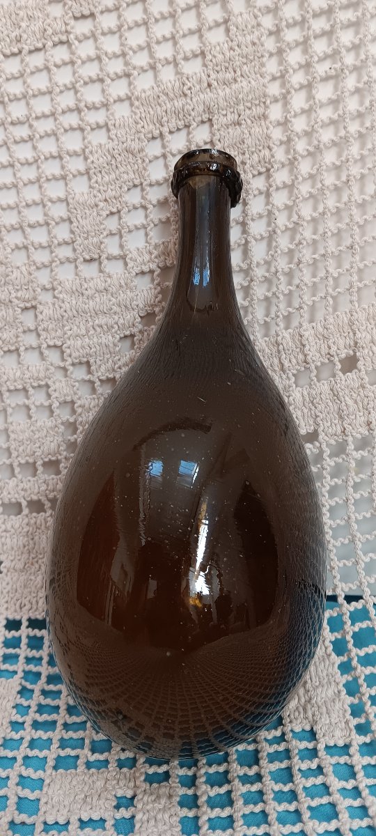 Bouteille oignon fin XVII, Début XVIII siècle-photo-2