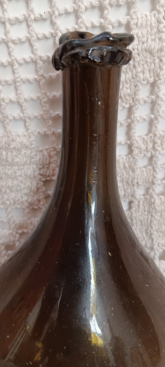 Bouteille oignon fin XVII, Début XVIII siècle-photo-4