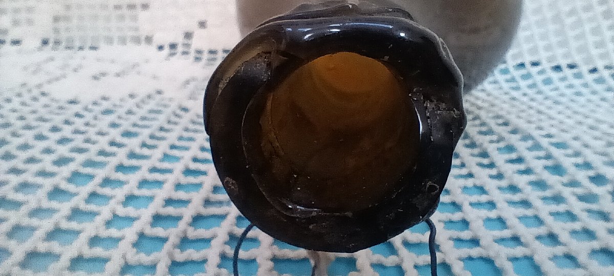 Bouteille oignon fin XVII, Début XVIII siècle-photo-3