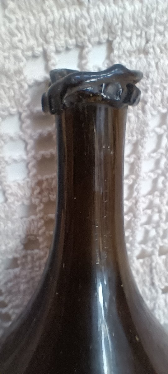 Bouteille oignon fin XVII, Début XVIII siècle-photo-5