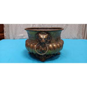 Brass Planter Late 18th Century - Dédut 19th Century