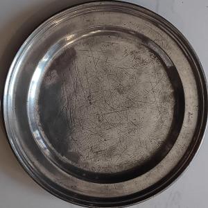 Pewter Plate From Besançon, 18th Century