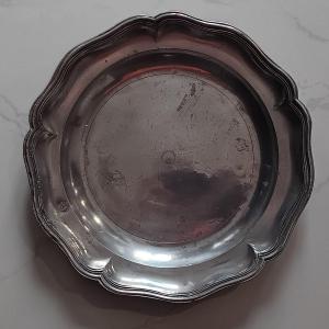 Plat étain  Lorrain? XVIII - XIX siècle