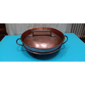 Tourtière cuivre fin XVIII - Début XIX siècle