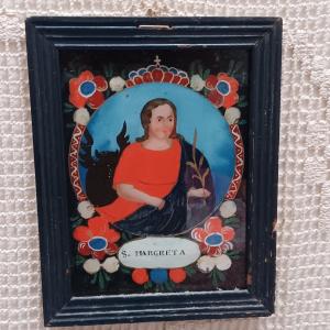Fixé sous verre Alsacien - XVIII siècle