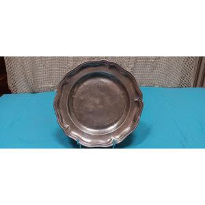 Assiette étain - Fin XVIII, Début XIX siècle.