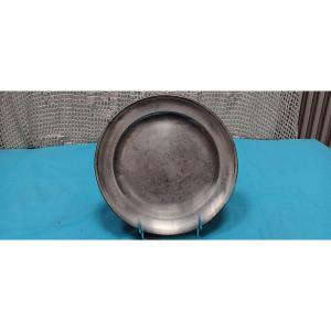 Pewter Plate From Thann (alsace) - Late 18th, Early 19th Century