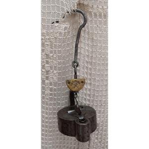 Wrought Iron Miner's Lamp - 18th Or 19th Century