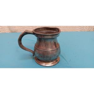Demi pinte anglaise étain - Début XIX siècle