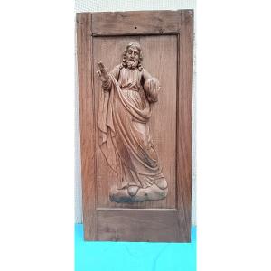 Panneau d'un Christ bénissant - XVIII siècle