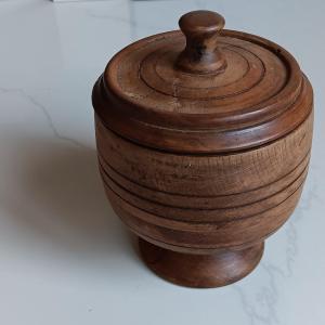 Turned Wooden Tobacco Jar - 19th Century