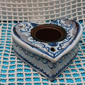 Encrier en forme de coeur - Fin XVIII, Début XIX siècle