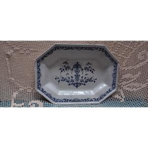 Très grand plat faience de Rouen - Début XVIII siècle